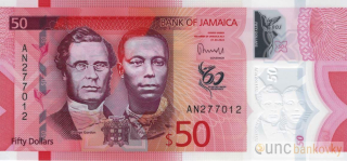 Jamajka 50 Dollars 2022 UNC