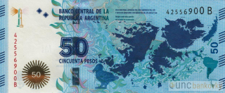 Argentina 50 Pesos 2015 UNC