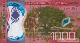 Kostarika 1000 Colones 2019 UNC