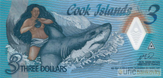 Cook Islands 3 Dollars 2021 UNC