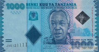 Tanzánie 1000 Shillings 2019 UNC