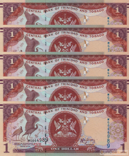 5x Trinidad & Tobago dealer set UNC