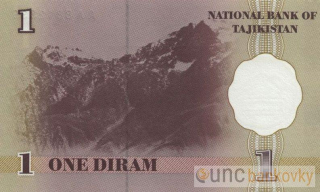 Tadžikistán 1 Diram 1999 UNC