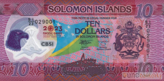 Šalamounovy ostrovy 10 Dollars 2023 UNC
