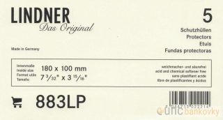 5x Lindner obal 180x100mm