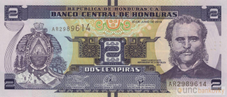 Honduras 2 Lempiras 2019 UNC