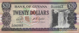 Guyana 20 Dollars 2018 UNC