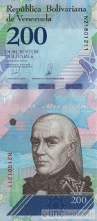 Venezuela 200 Bolivares 2018 UNC
