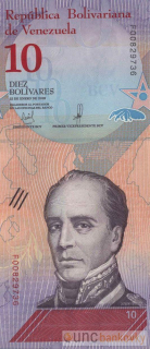 Venezuela 10 Bolivares 2018 UNC