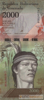 Venezuela 2000 Bolivares 2016 UNC