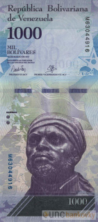 Venezuela 1000 Bolivares 2017 UNC