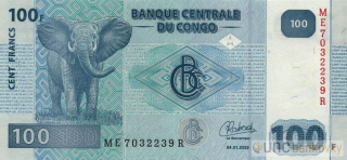Kongo 100 Francs 2022 UNC