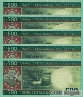 5x Mauritánie dealer set UNC
