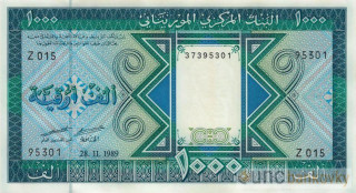 Mauritánie 1000 Ouguiya 1989 UNC