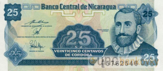 Nikaragua 25 Centavos 1991 UNC