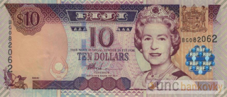 Fiji 10 Dollars 2002 UNC