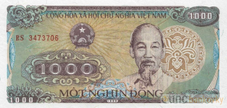 Vietnam 1000 Dong 1988 UNC