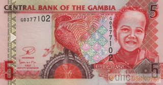 Gambie 5 Dalasis 2013 UNC