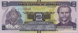 Honduras 2 Lempiras 2022 UNC