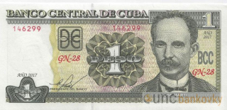 Kuba 1 Peso 2017 UNC