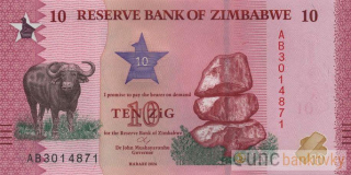Zimbabwe 10 Zig 2026 UNC