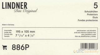 5x Lindner obal 195x105mm