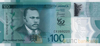 Jamajka 100 Dollars 2022 UNC