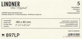5x Lindner obal 180x85mm