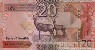 Namibie 20 Dollars 2025 UNC