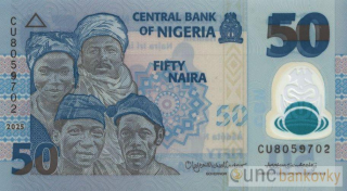 Nigérie 50 Naira 2025 UNC